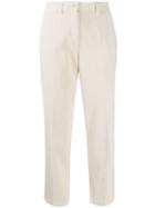 Aspesi High-waisted Corduroy Trousers - White