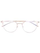 Saint Laurent Eyewear Cat Eye Glasses - Metallic