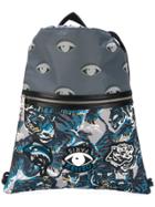 Kenzo Eye Patch Drawstring Backpack - Multicolour