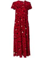 Red Valentino Star Print Maxi Dress