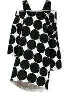 Junya Watanabe Comme Des Garçons Shoulderless Printed Dress - Black