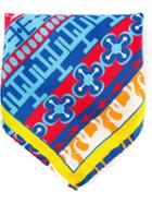 Fefè Tribal Print Pocket Square Handkerchief, Men's, Silk