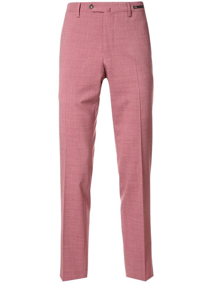 Pt01 Classic Tailored Trousers, Men's, Size: 50, Red, Wool