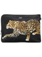 Dolce & Gabbana Leopard Print Pouch - Black