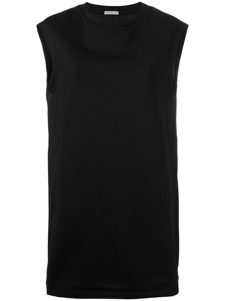 Moncler - Drawstring Back Tank Dress - Women - Cotton/polyester - M, Women's, Black, Cotton/polyester