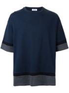 En Route - Layered Hem T-shirt - Men - Cotton - 2, Blue, Cotton