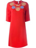 Peter Pilotto 'athena' Tunic Dress, Women's, Size: 8, Red, Spandex/elastane/acetate/viscose