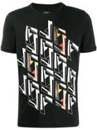 Fendi Futuristic Ff T-shirt - Black