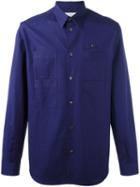 Maison Margiela Pocket Front Shirt, Men's, Size: 41, Blue, Cotton