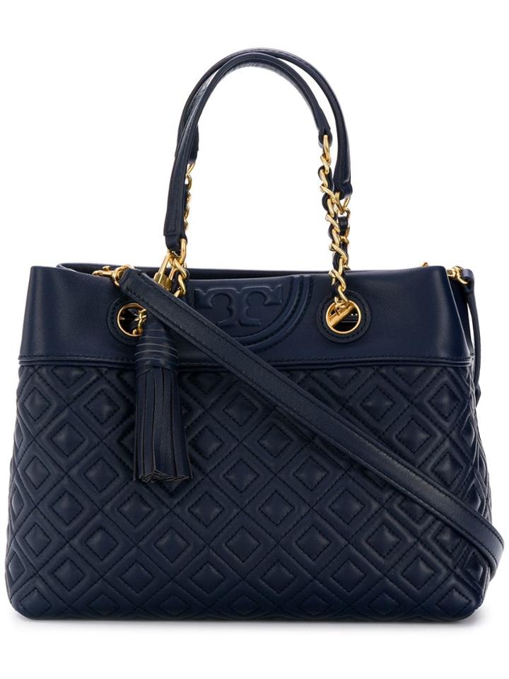 Tory Burch Tassel Shoulder Bag - Blue