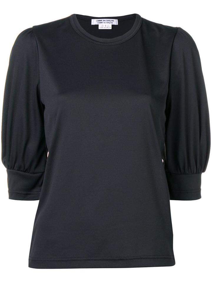 Comme Des Garçons Comme Des Garçons Bell Sleeve T-shirt - Black