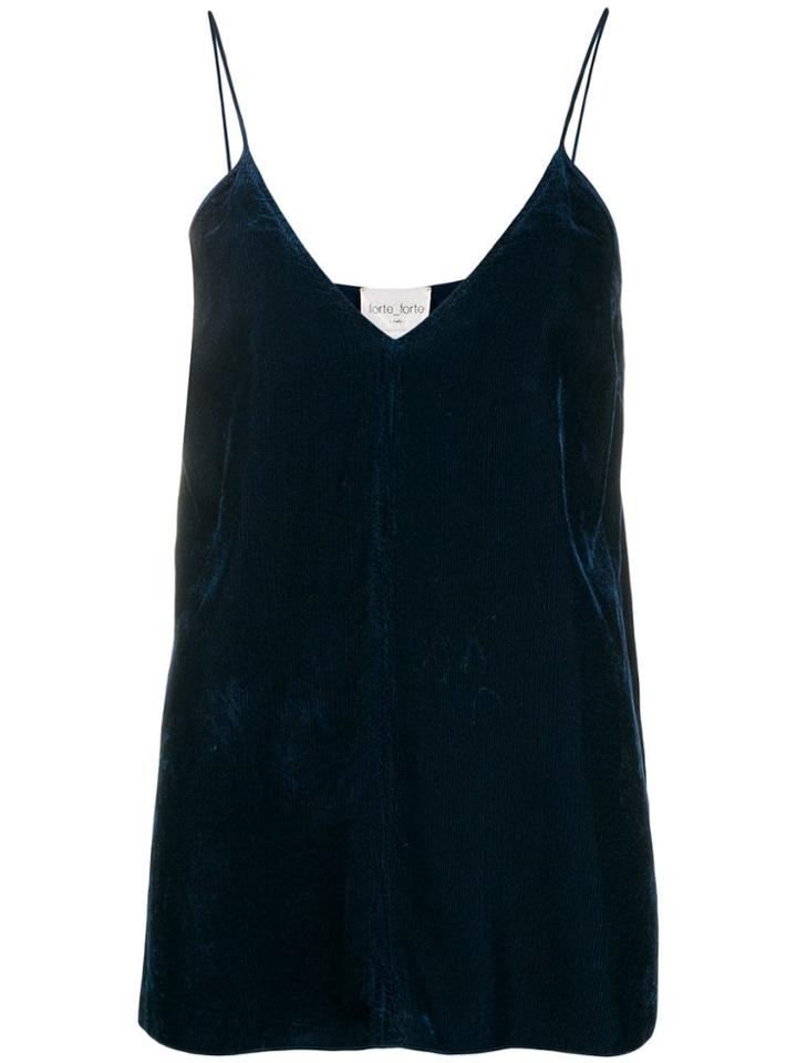 Forte Forte Flared Camisole Top - Blue