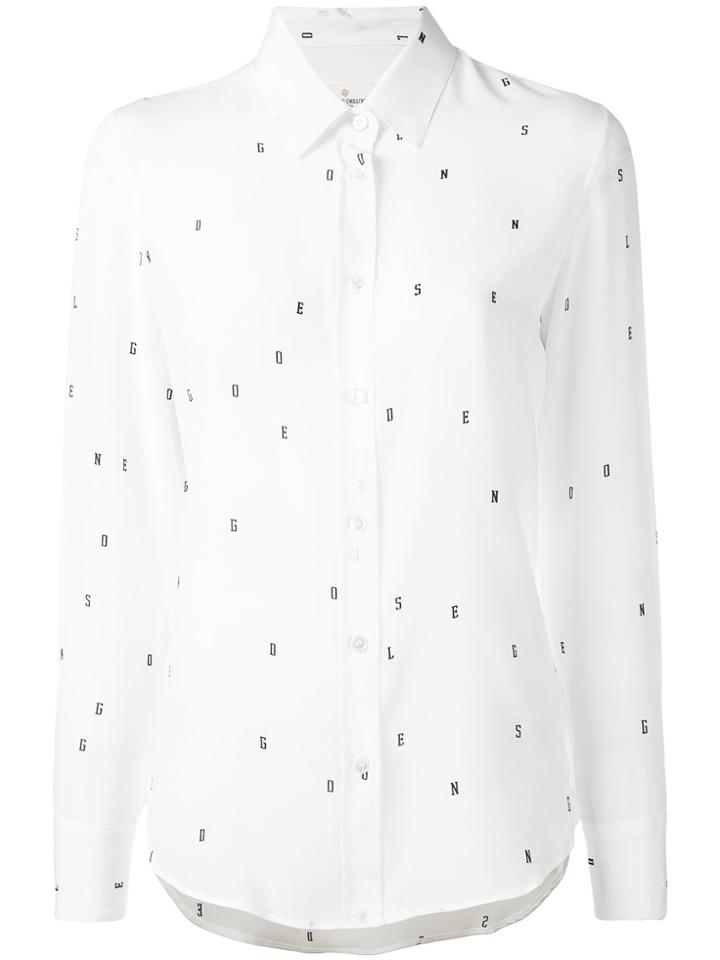 Golden Goose Deluxe Brand Letter Print Shirt - White