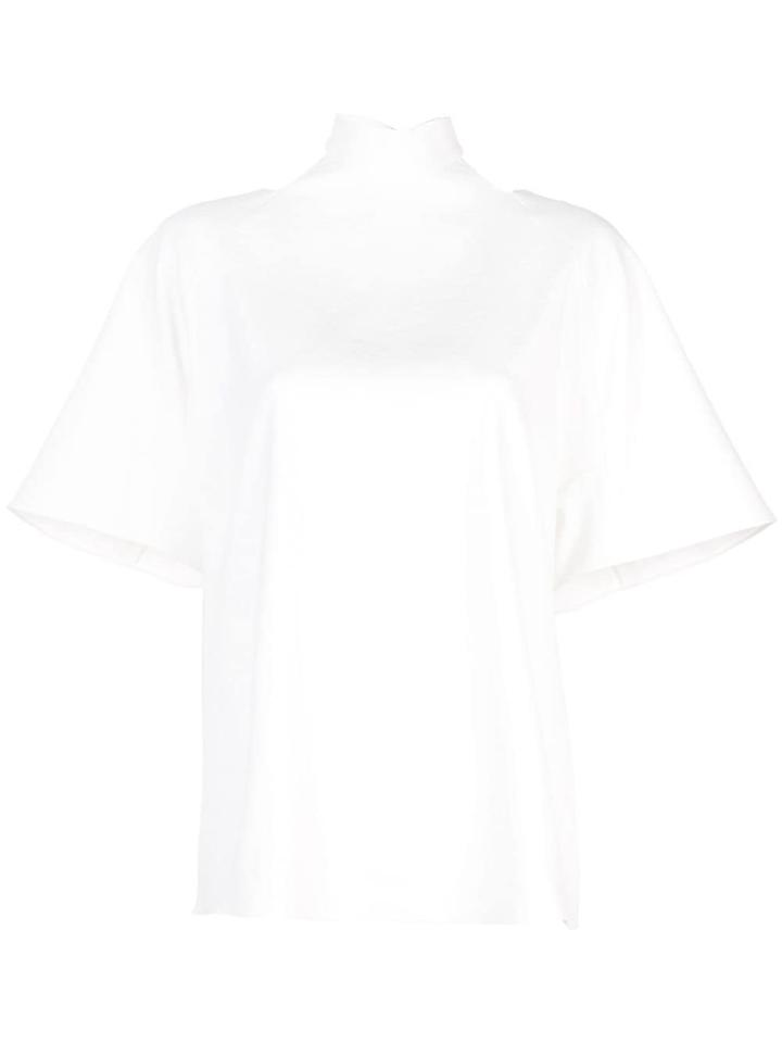 Tibi Cut Out Oversized Top - White