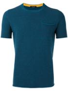 Roberto Collina Short Sleeve Sweater, Men's, Size: 48, Green, Cotton/polyamide