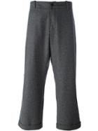 Ymc Cropped Wide Leg Trousers