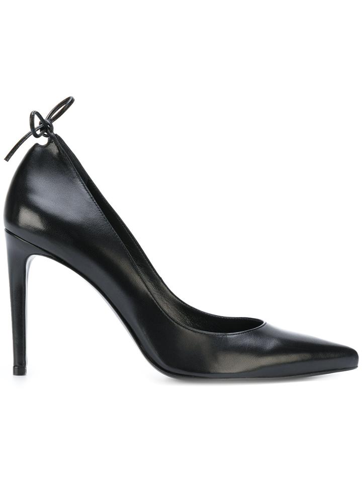 Stuart Weitzman Tie Detail Stiletto Pumps - Black