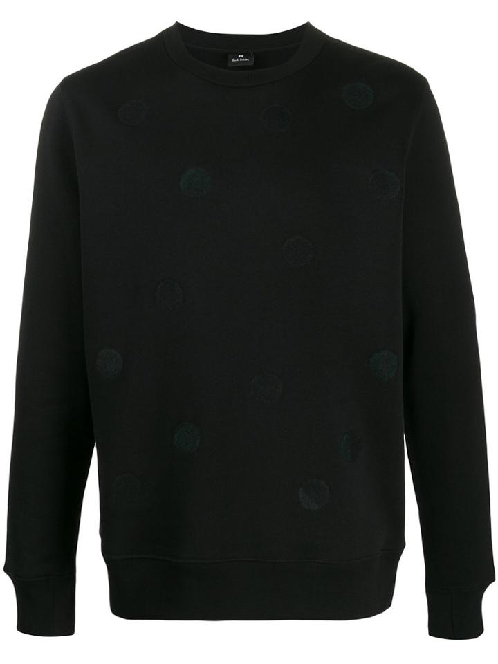 Ps Paul Smith Dotted Pattern Sweatshirt - Black