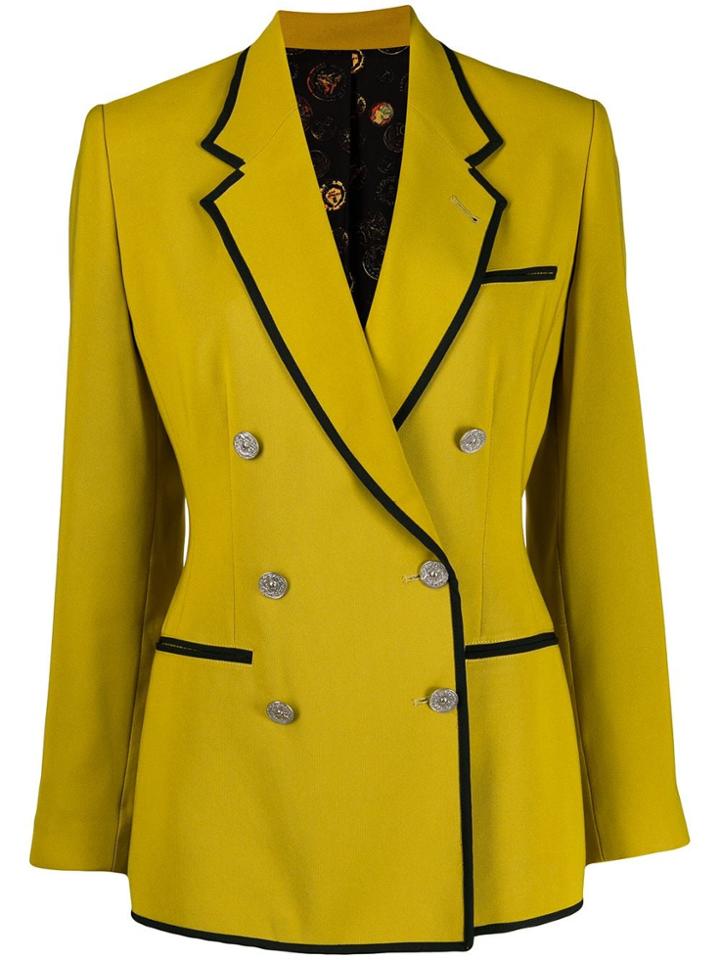 Jean Paul Gaultier Pre-owned 1990 Piped Trim Blazer - Green