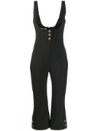Carmen March Scoop Neck Cropped Jumpsuit - Black