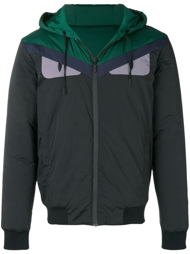 Fendi Bag Bugs Reversible Windbreaker - Black