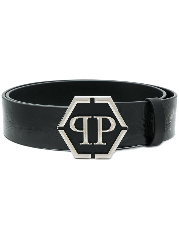 Philipp Plein Logo Belt - Black