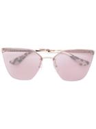 Prada Eyewear Cat-eye Sunglasses - Metallic