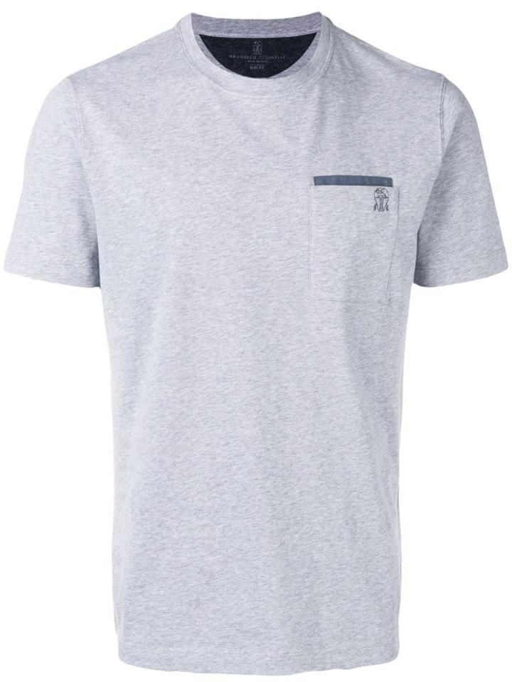 Brunello Cucinelli Straight Fit T-shirt - Grey