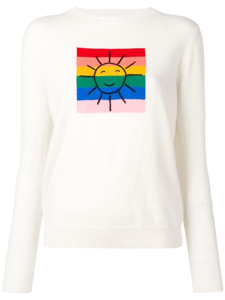 Chinti & Parker Colour-block Panel Knitted Sweater - Neutrals