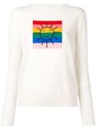 Chinti & Parker Colour-block Panel Knitted Sweater - Neutrals