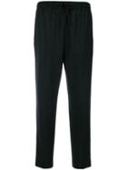 Joseph Cropped Relaxed Trousers - Black