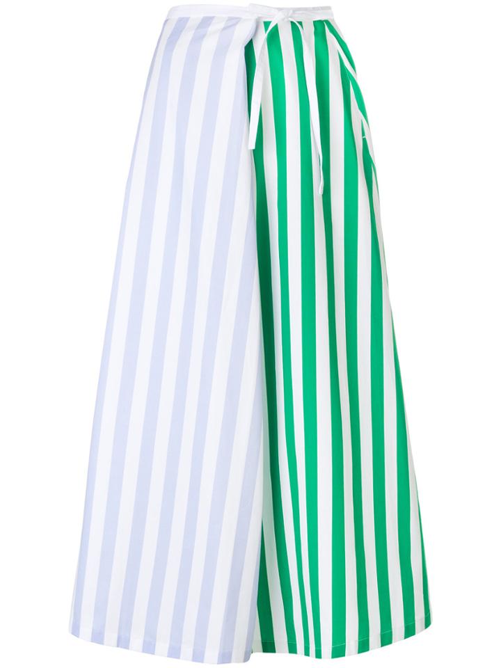 Neul Striped Maxi Skirt - Green