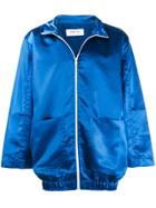 Dima Leu Metallic Zipped Jacket - Blue