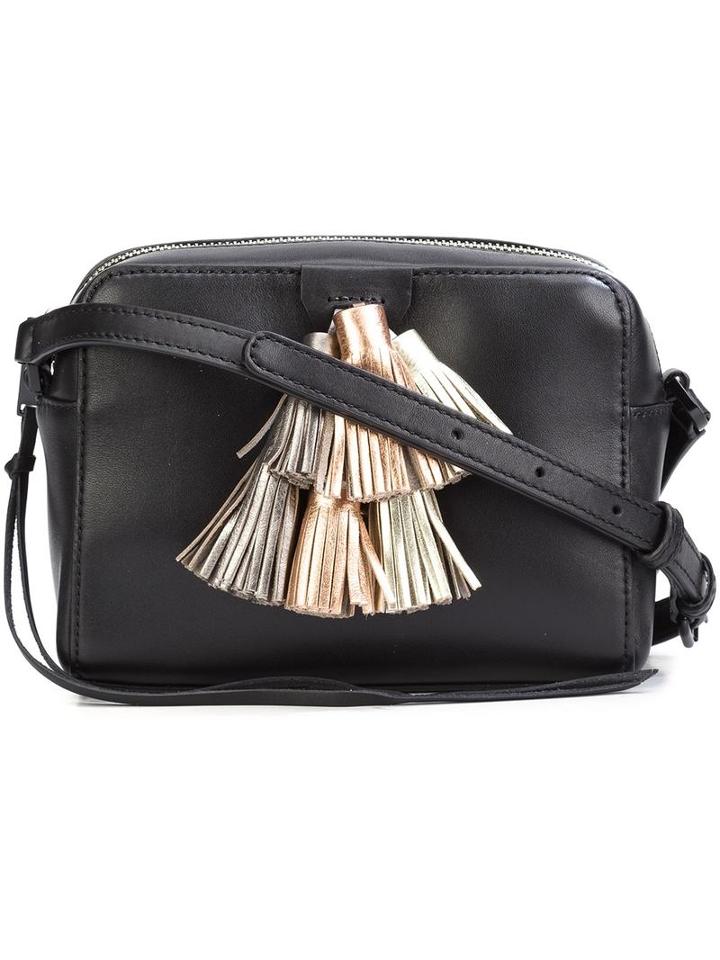 Rebecca Minkoff Tassel Camera Bag, Women's, Black, Leather
