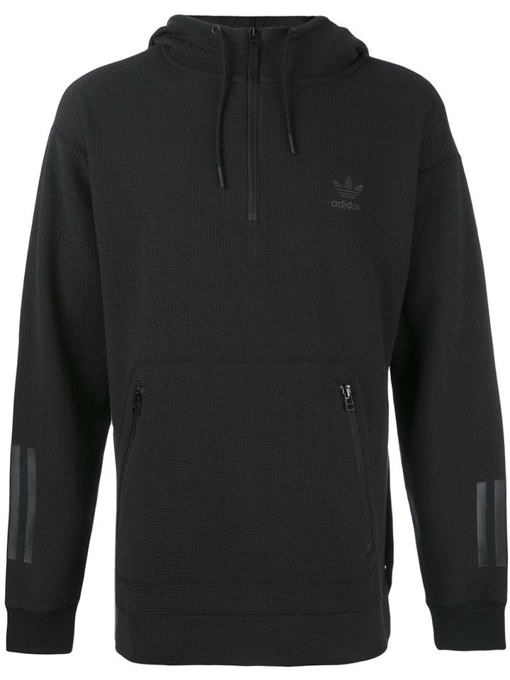 Adidas - Kangaroo Pocket Hoodie - Men - Cotton - S, Black, Cotton