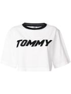 Tommy Hilfiger Cropped Racing T-shirt - White