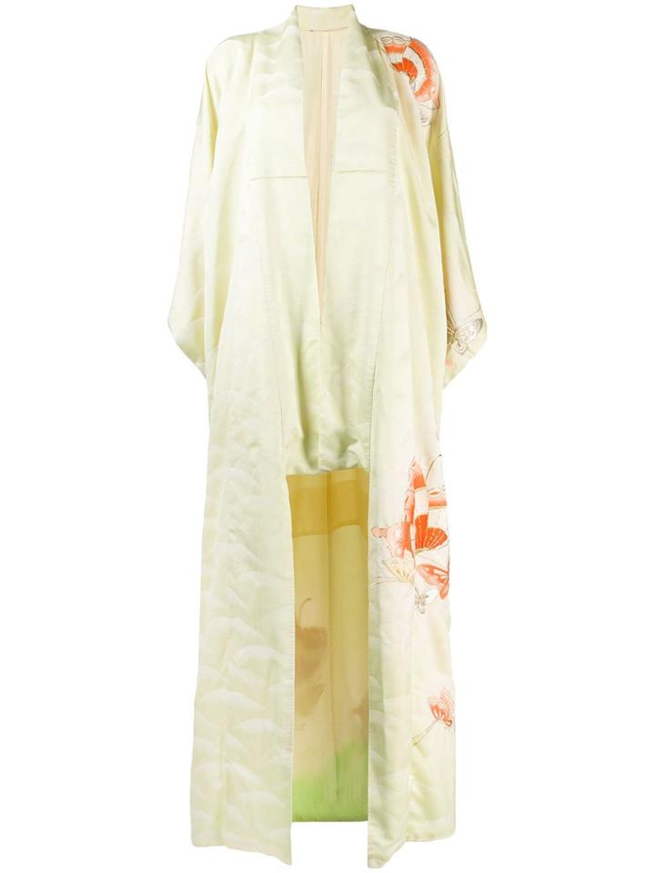 A.n.g.e.l.o. Vintage Cult 1970's Butterfly Embroidered Kimono - Green