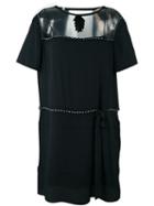No21 Lace Detail Dress, Women's, Size: 44, Black, Acetate/silk/glass/silk