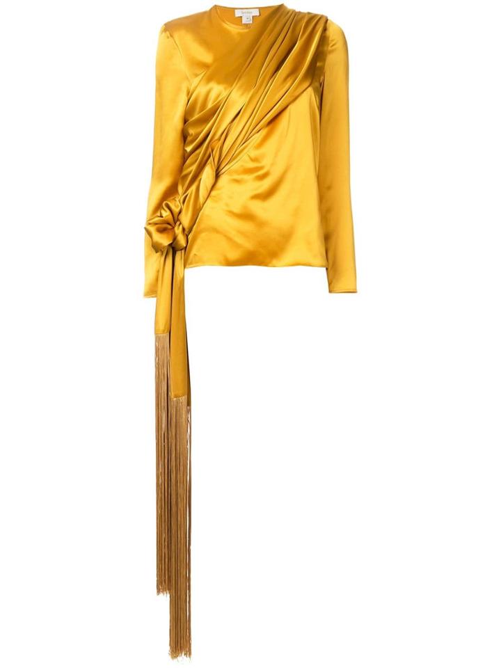 Semsem Wrap-around Blouse - Yellow