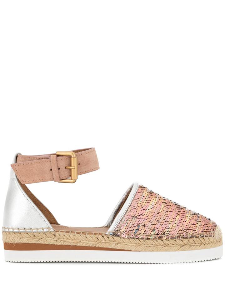 See By Chloé Glyn Platform Espadrille Sandals - Pink