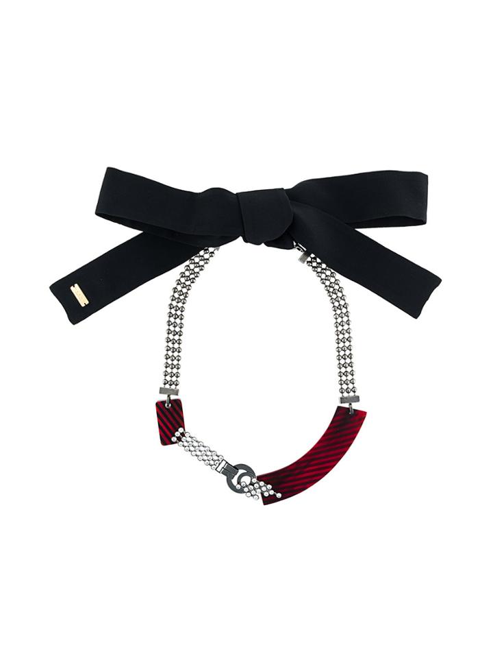 Marni Asymmetric Necklace - Red