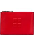 Givenchy Logo Emblem Pouch - Red