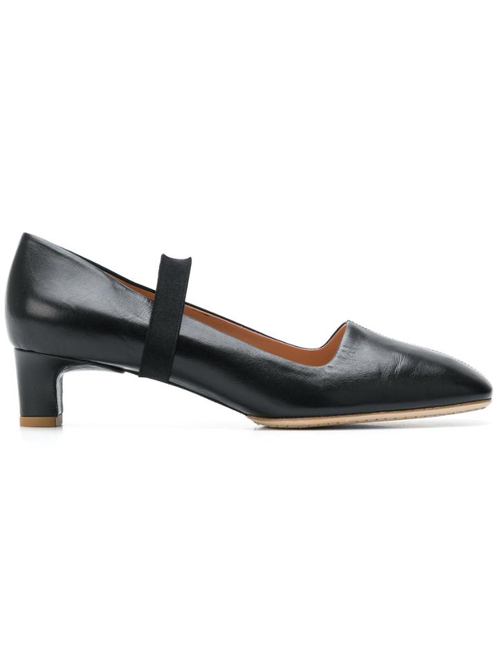 Santoni Strapped Pumps - Black