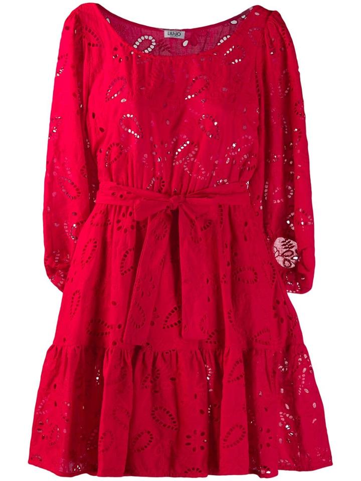 Liu Jo Safari Garden Party Dress - Red