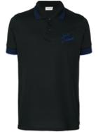 Saint Laurent - Logo Embroidered Polo Shirt - Men - Cotton - S, Black, Cotton