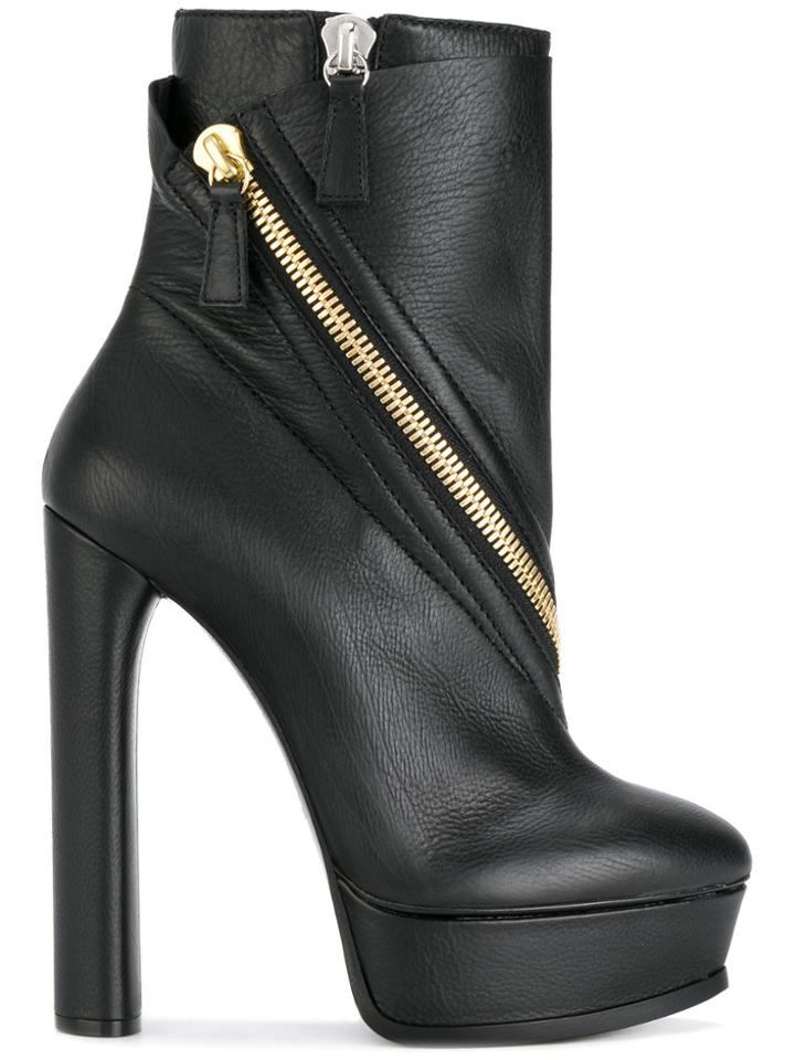 Casadei Platform Boots - Black