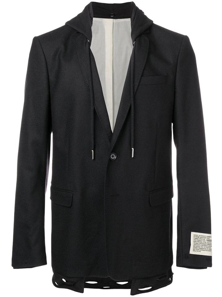 Diesel Diesel 00skcz0caua 900 Wool Or Fine Animal Hair->wool - Black