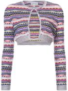 Carven Patterned Knit Cardigan - Multicolour
