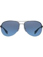 Prada Eyewear Aviator Sunglasses - Blue