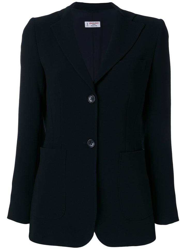 Alberto Biani Button Up Blazer - Black